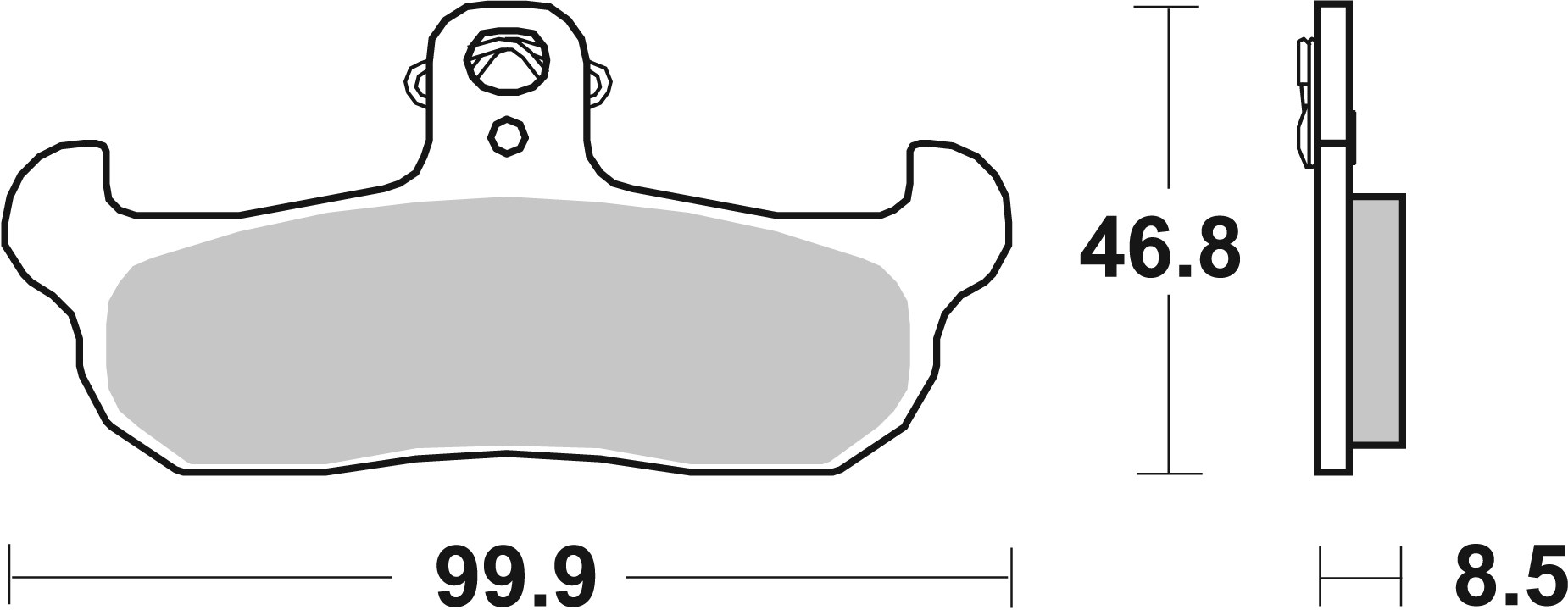 Brzdové obloženie BREMBO 07BB0907 CC ROAD