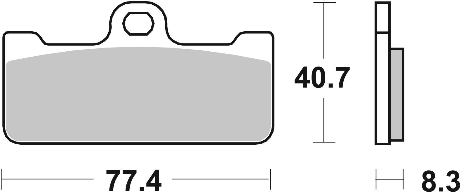 Brzdové obloženie BREMBO 07BB10SR