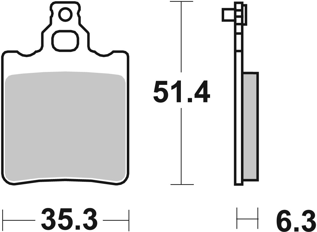 Brzdové obloženie BREMBO 07BB1305 pre APRILIA RX 50 1990-2007