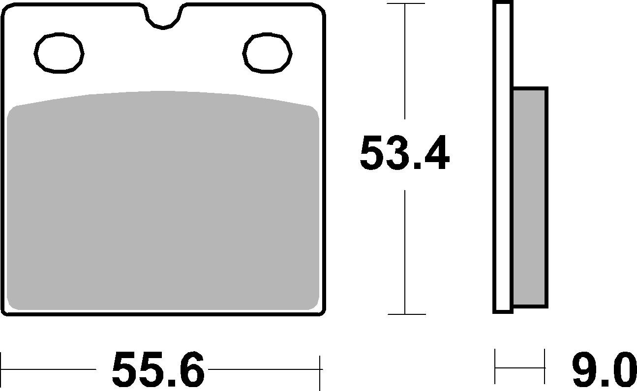 Brzdové obloženie BREMBO 07BB1408 CC ROAD