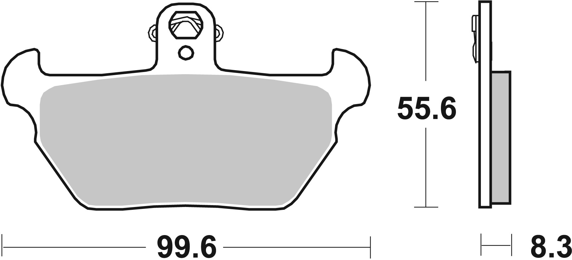 Brzdové obloženie BREMBO 07BB22LA