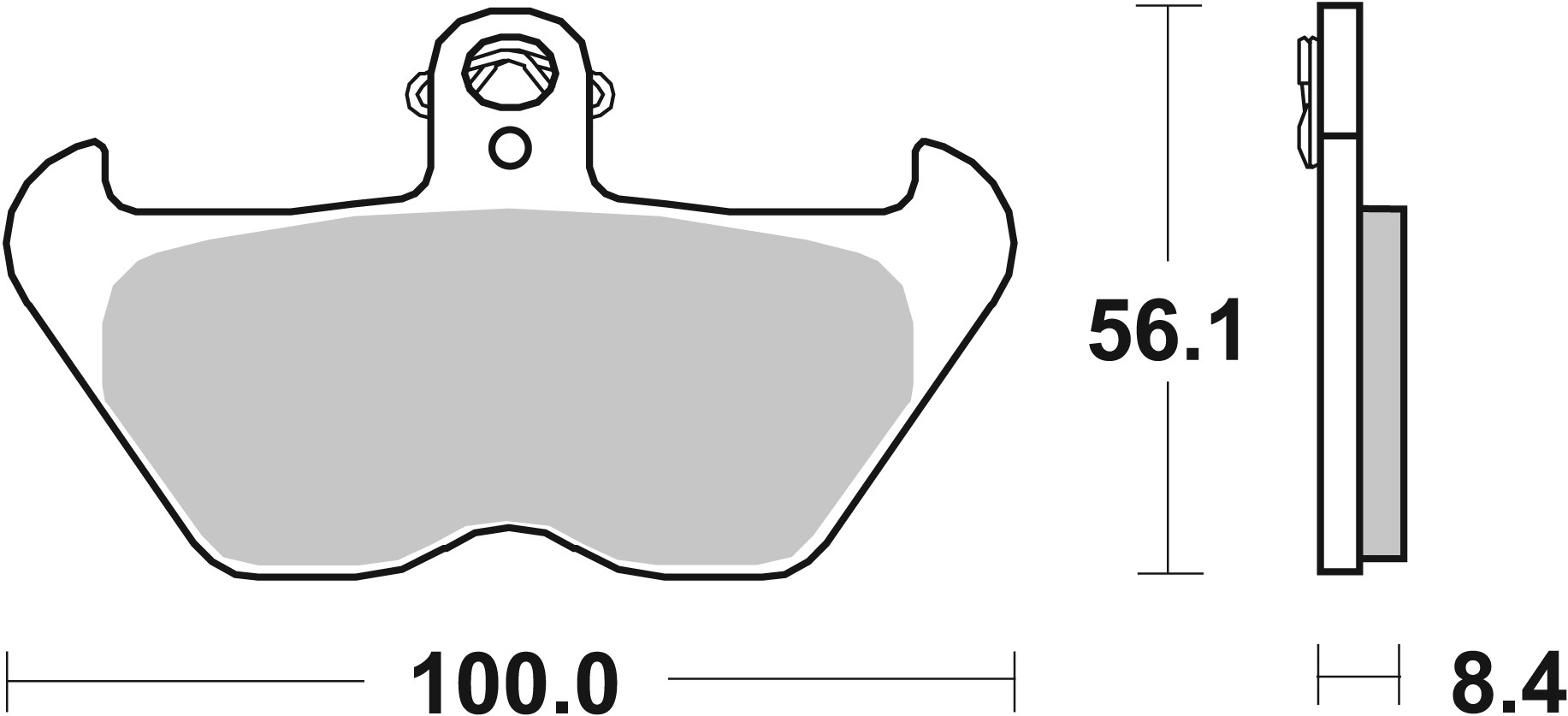 Brzdové obloženie BREMBO 07BB24SA