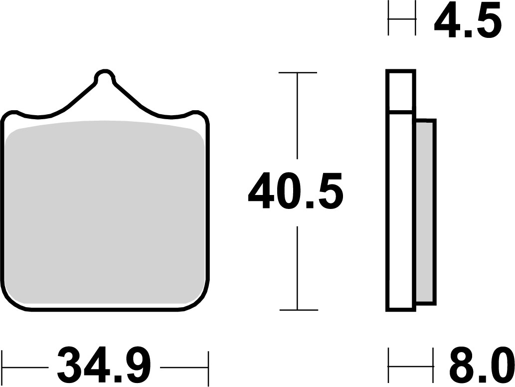 Brzdové obloženie BREMBO 07BB33SA