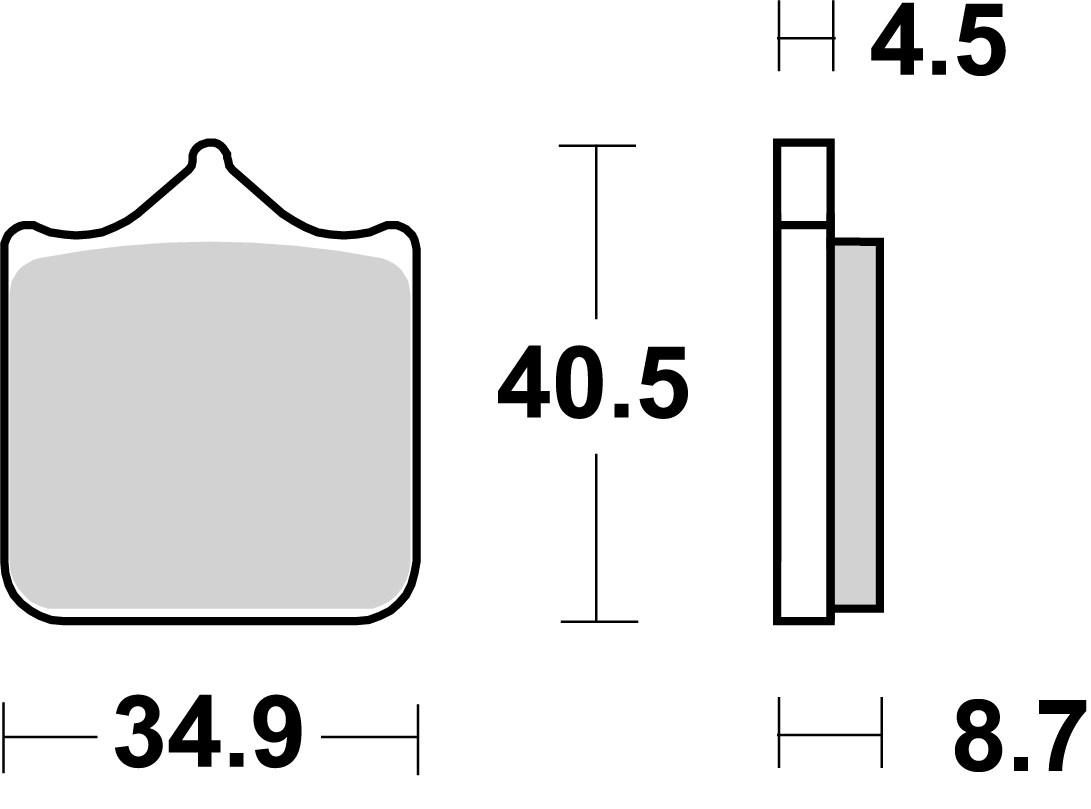 Brzdové obloženie BREMBO 07BB33SR