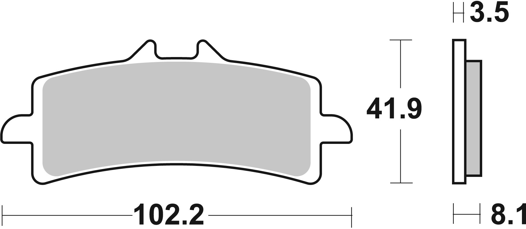 Brzdové obloženie BREMBO 07BB37SA