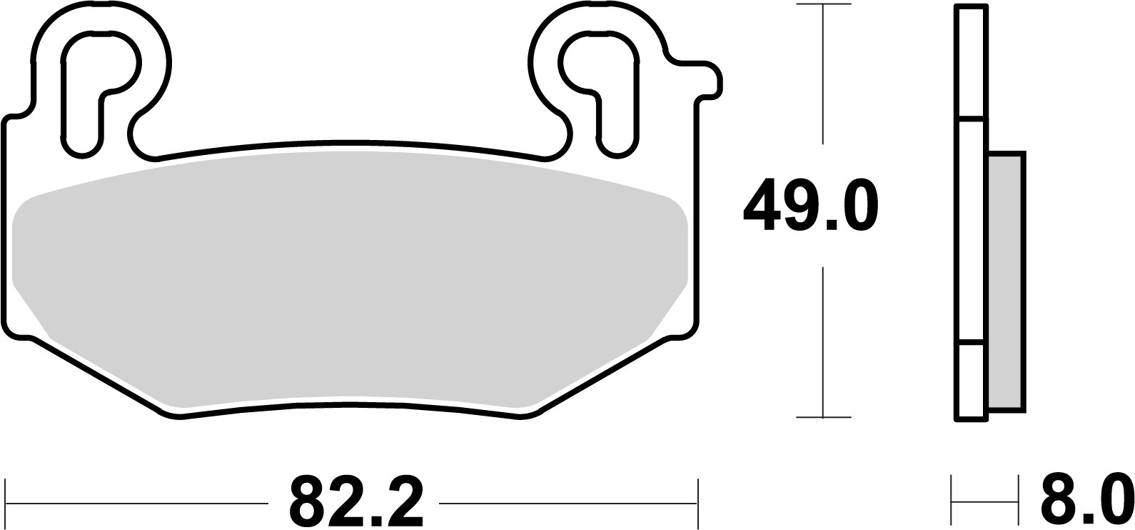 Brzdové obloženie BREMBO 07BB42SA pre BMW R 1300 GS 2023-2026, BMW R 1300 GS Adventure 2024-2026