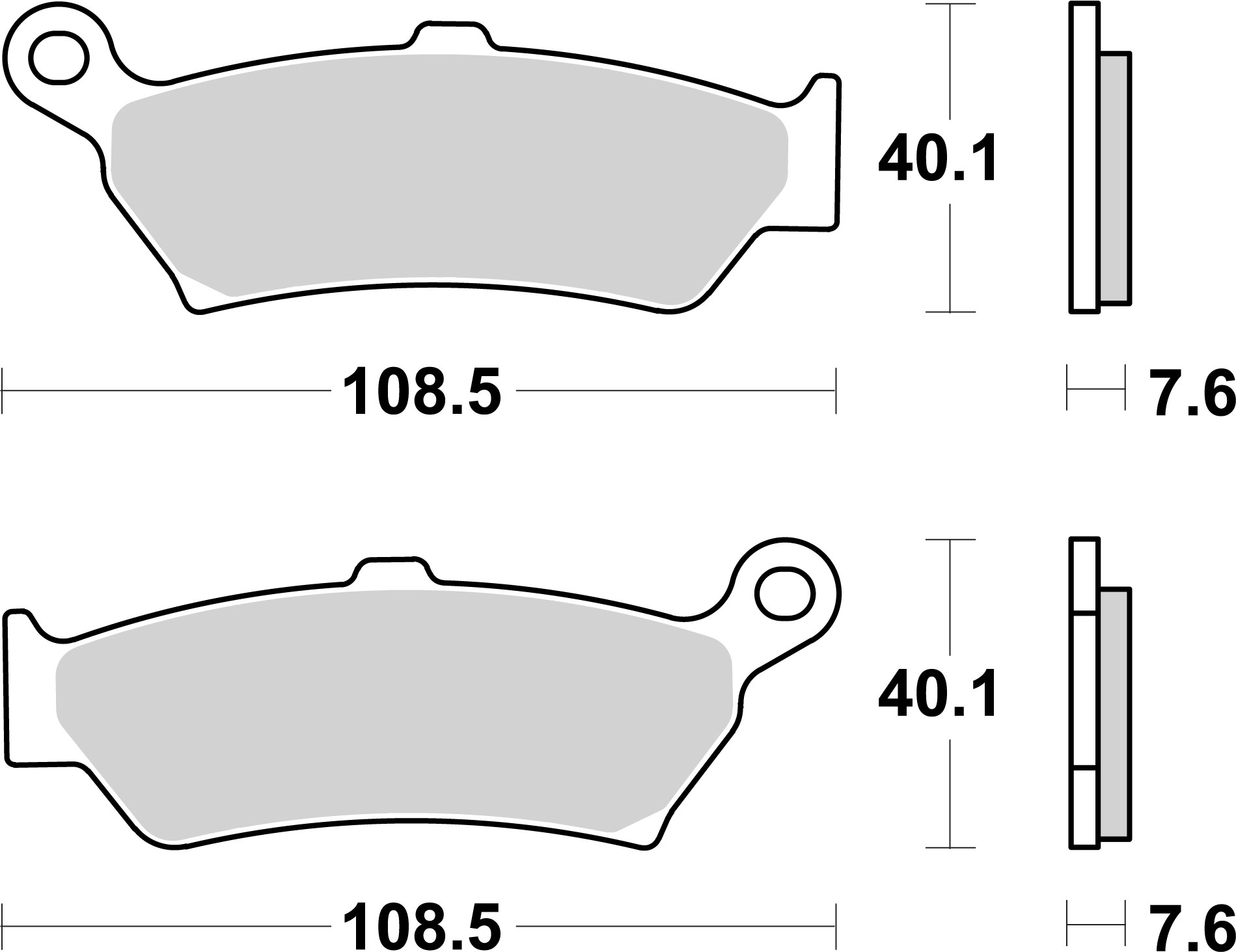 Brzdové obloženie BREMBO 07BB43SP pre BMW R 1300 GS 2023-2026, BMW R 1300 GS Adventure 2024-2026
