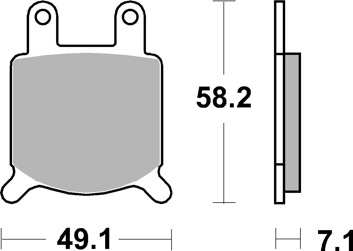 Brzdové obloženie BREMBO 07GR0204 CC ROAD
