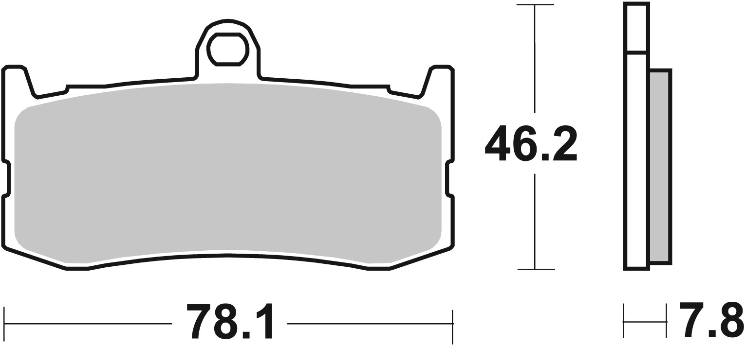 Brzdové obloženie BREMBO 07GR06SR