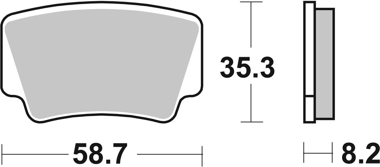 Brzdové obloženie BREMBO 07GR08SD