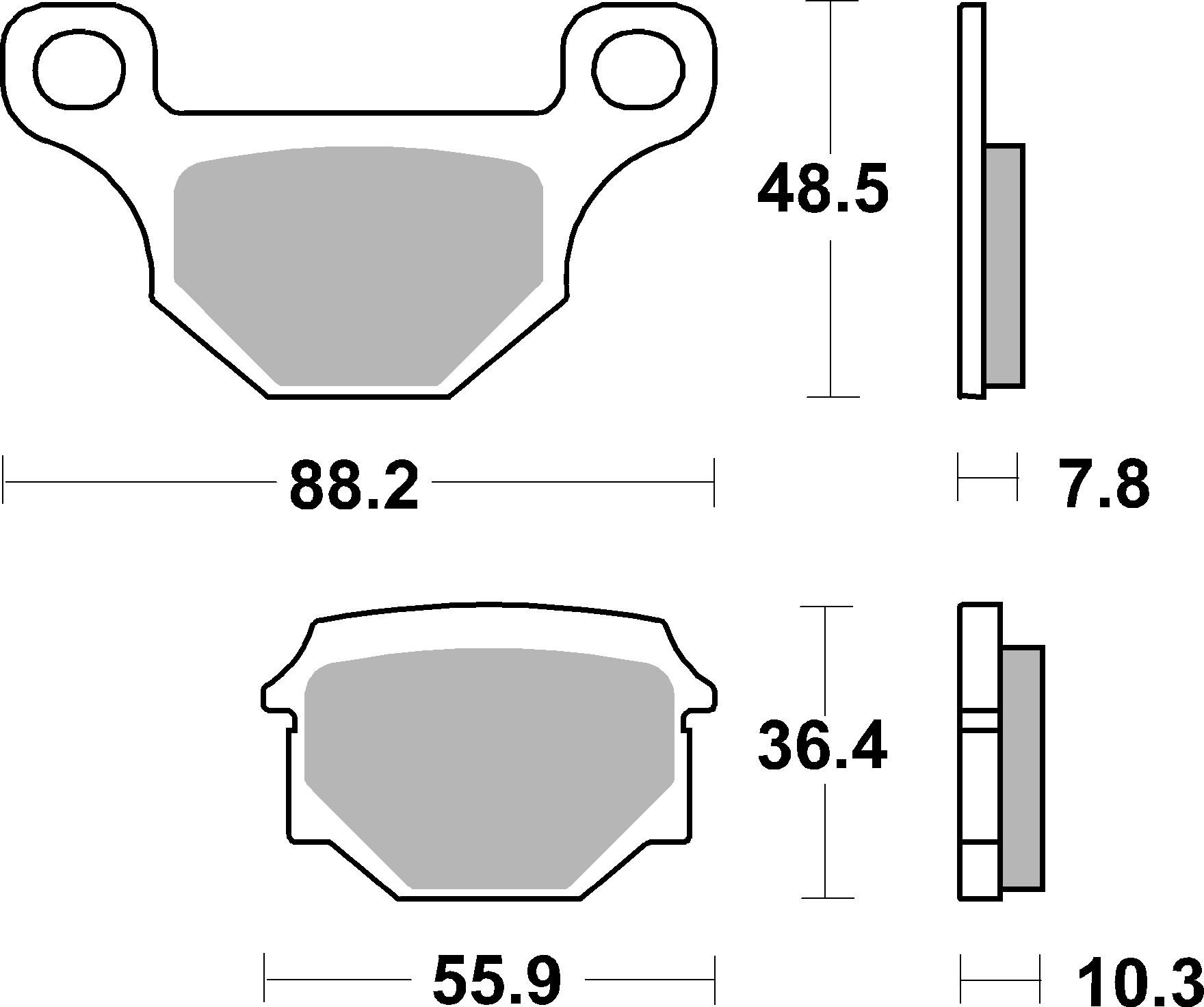 Brzdové obloženie BREMBO 07GR09CC CC ROAD
