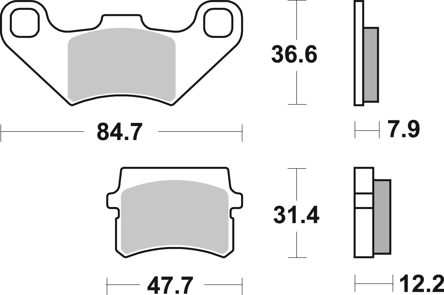 Brzdové obloženie BREMBO 07GR11CC CC ROAD