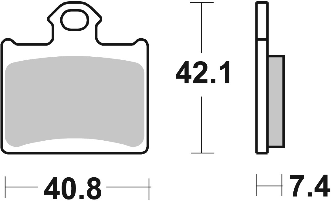 Brzdové obloženie BREMBO 07GR16SX