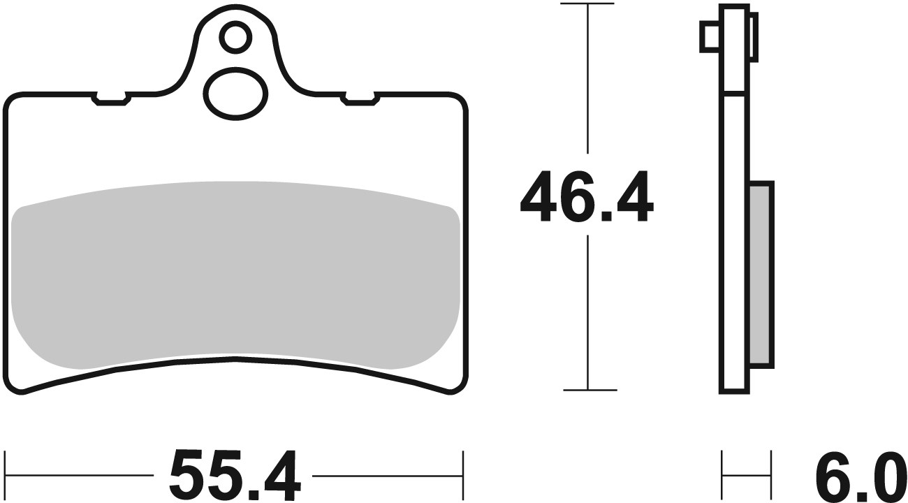 Brzdové obloženie BREMBO 07GR1705 CC ROAD