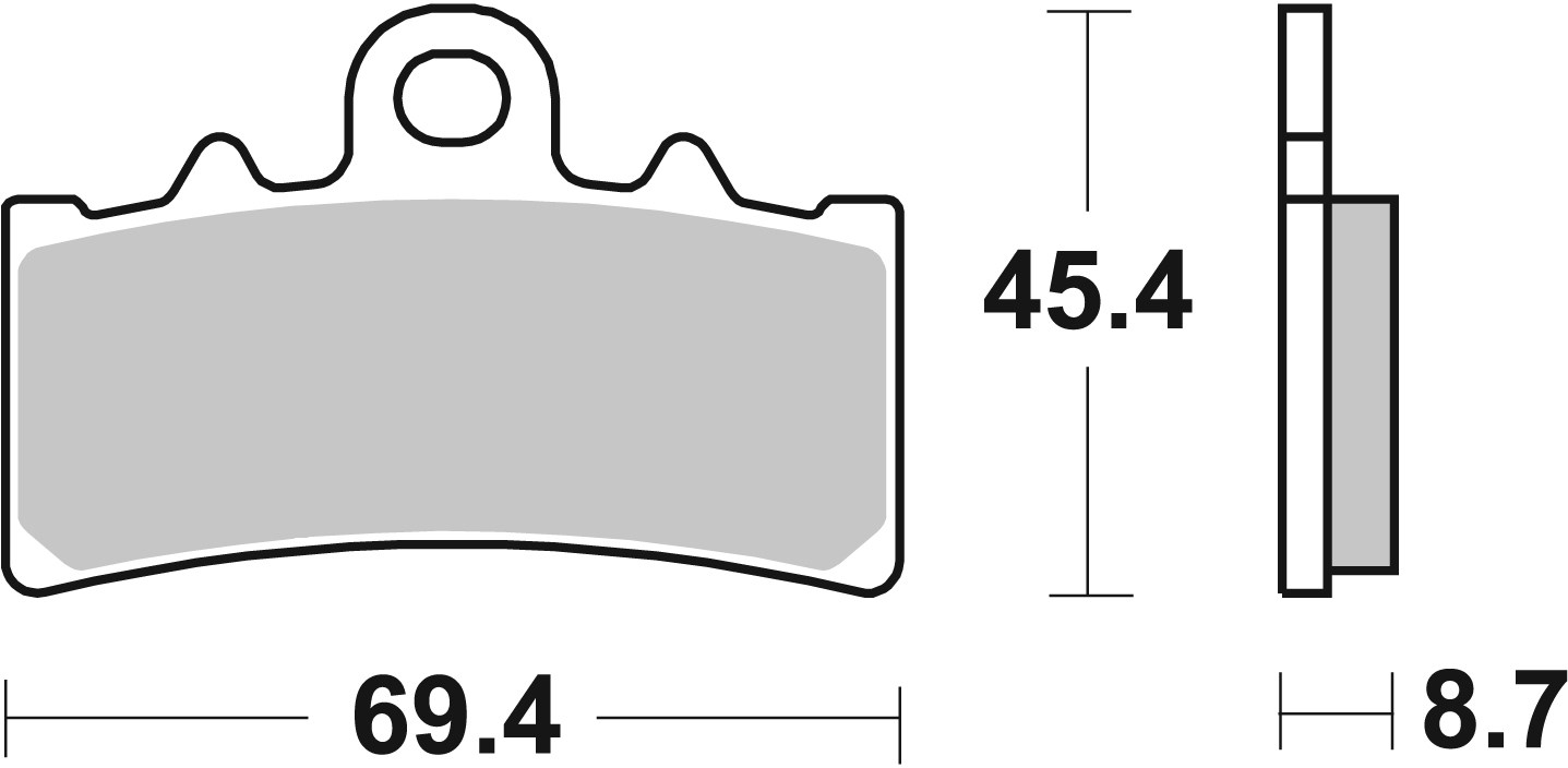 Brzdové obloženie BREMBO 07GR18SA