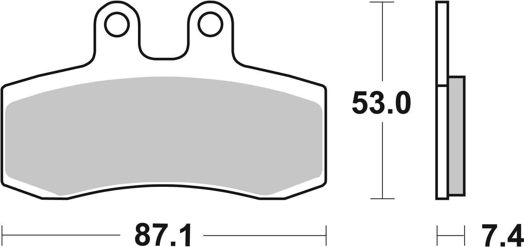 Brzdové obloženie BREMBO 07GR2106 CC ROAD