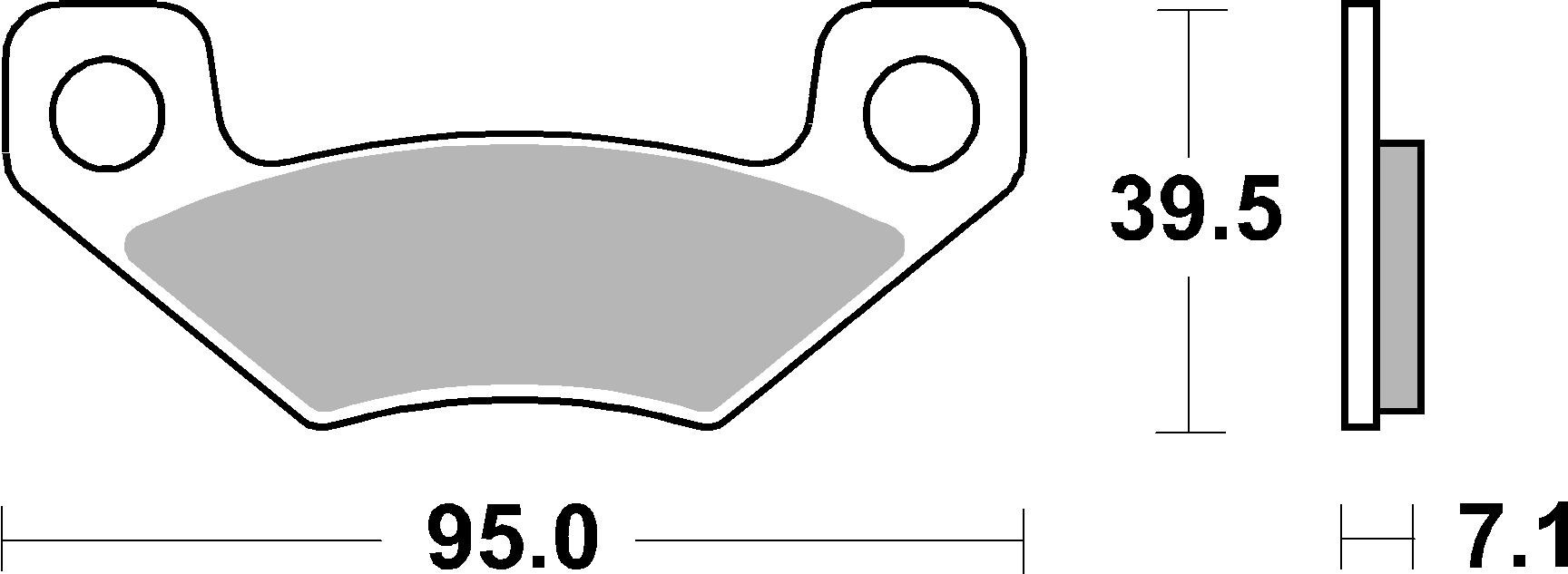 Brzdové obloženie BREMBO 07GR25SD