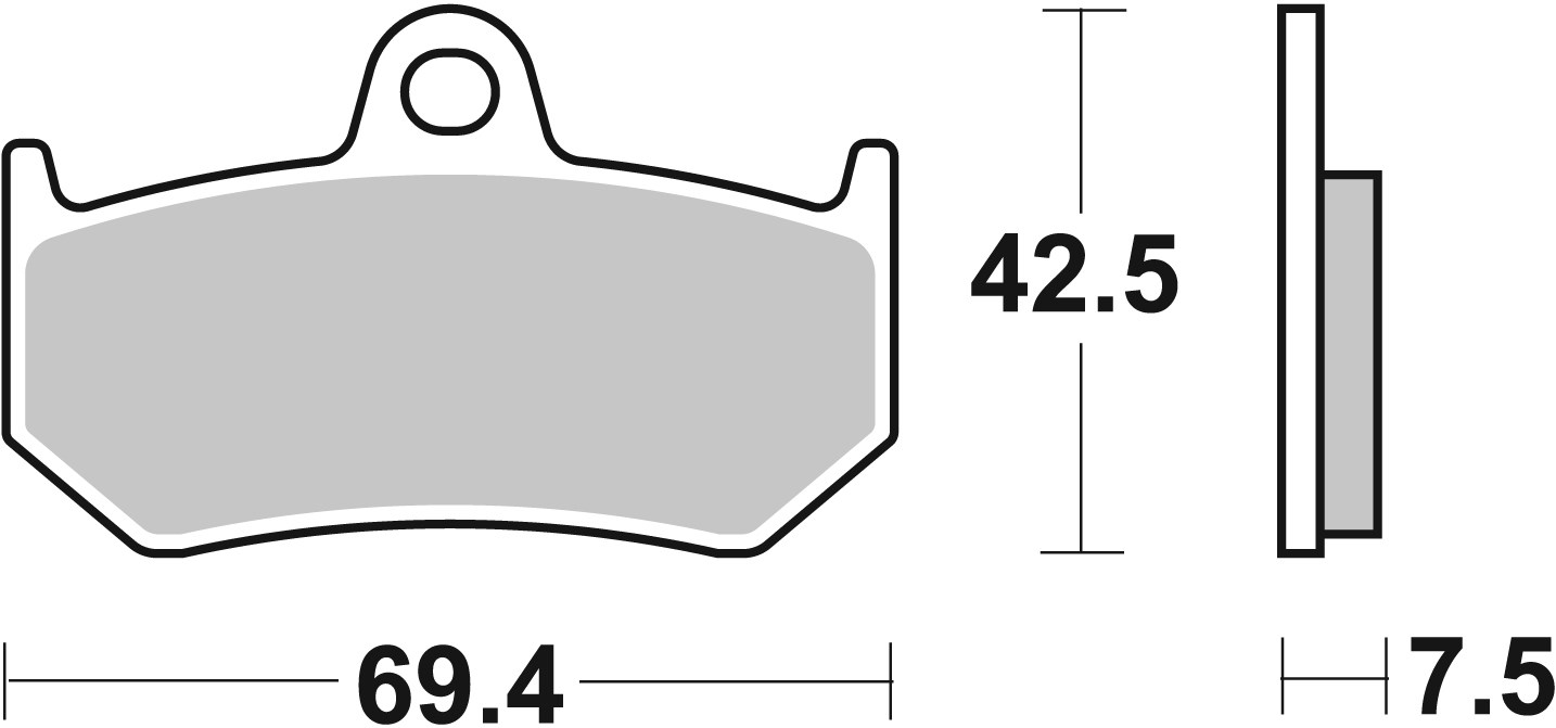 Brzdové obloženie BREMBO 07GR35SP