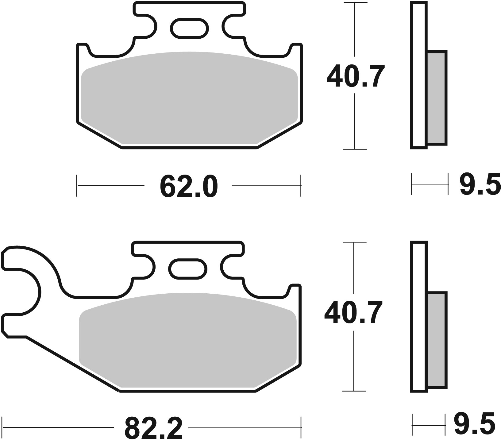 Brzdové obloženie BREMBO 07GR50SD