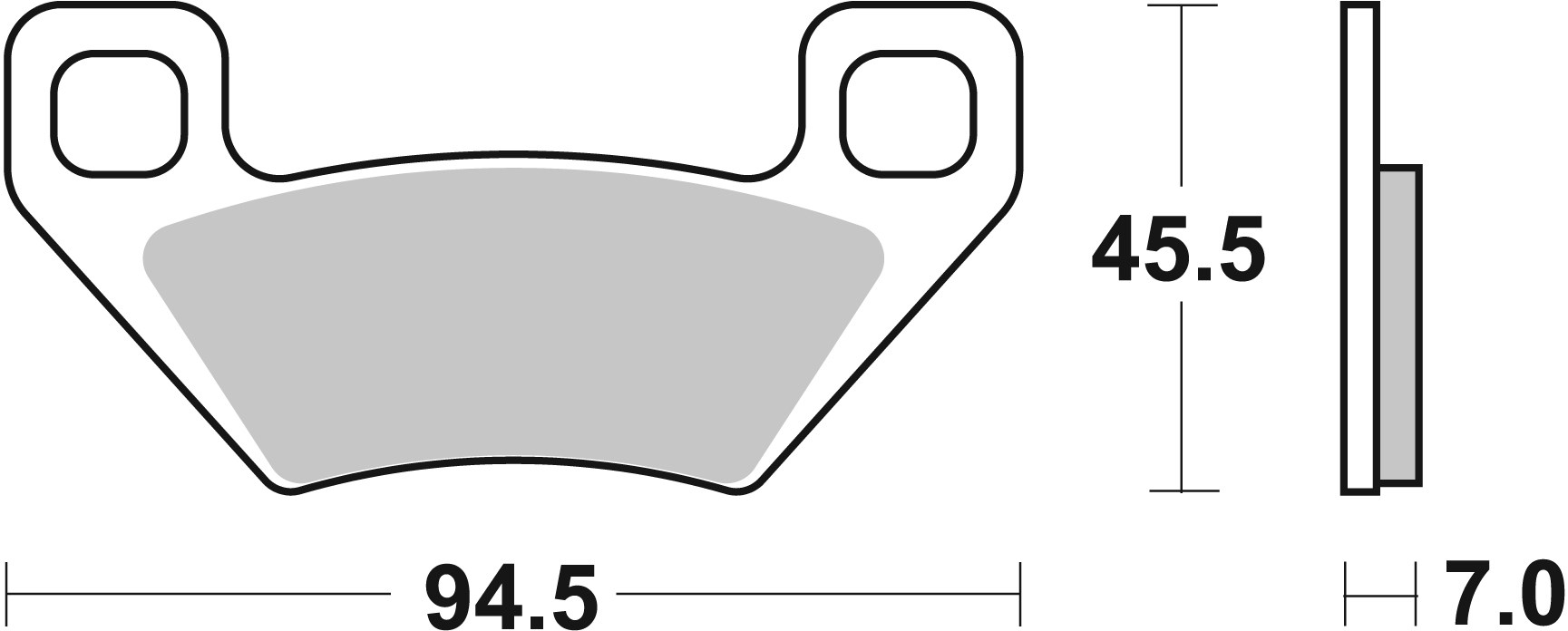 Brzdové obloženie BREMBO 07GR53SD