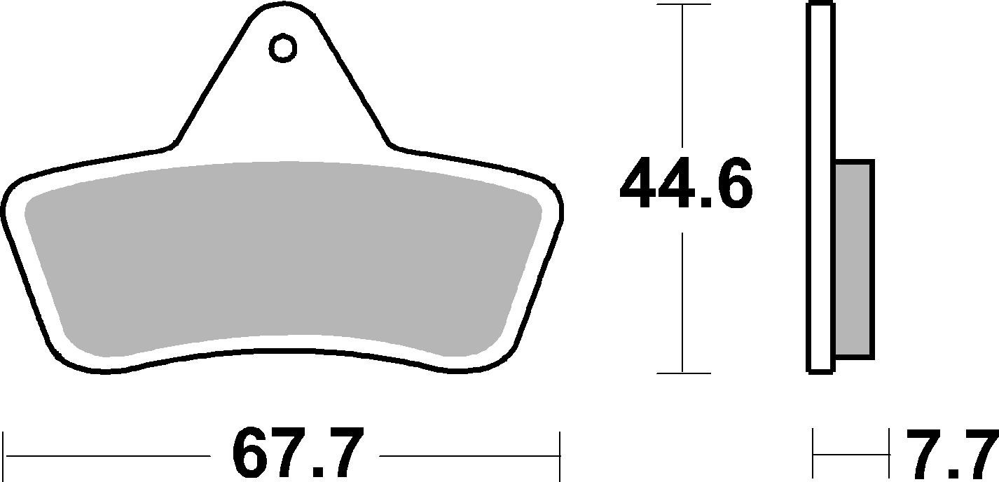 Brzdové obloženie BREMBO 07GR54SX