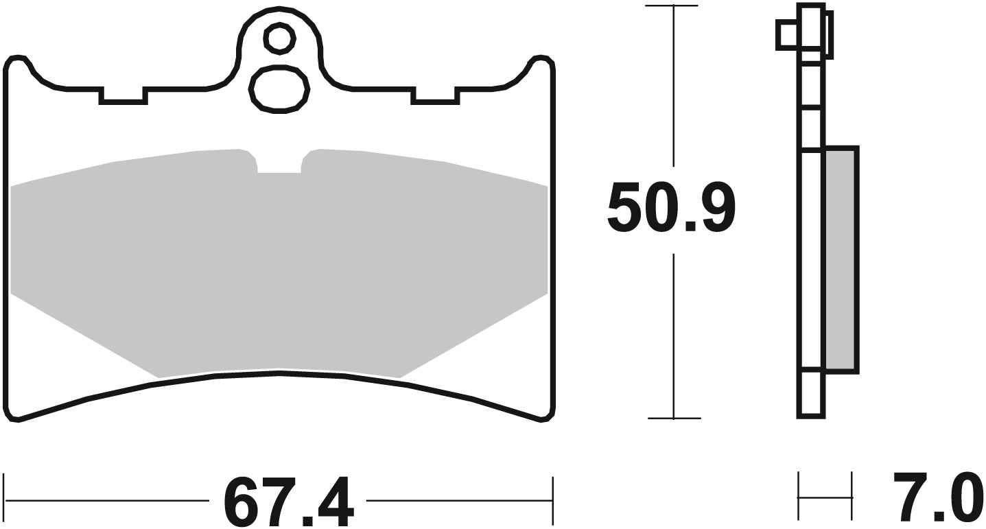 Brzdové obloženie BREMBO 07GR5605 CC ROAD