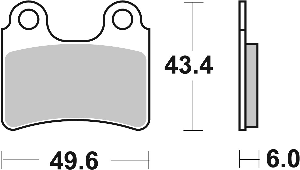 Brzdové obloženie BREMBO 07GR58SX