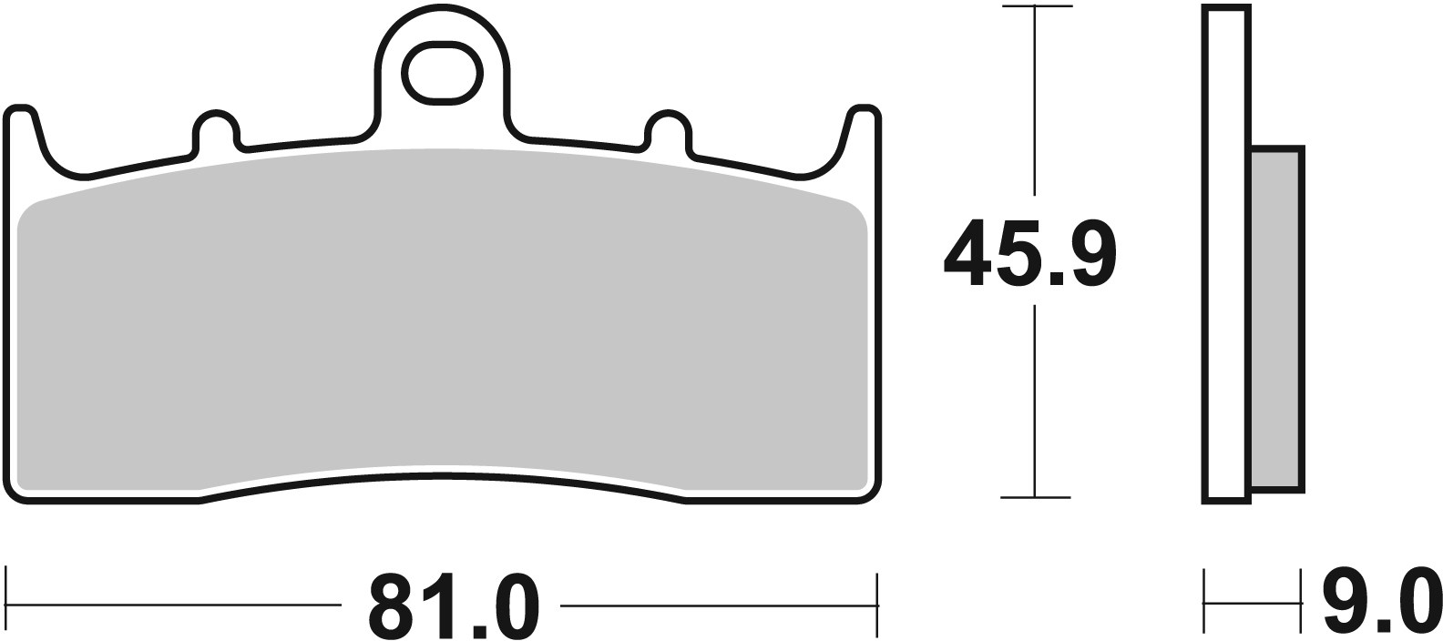 Brzdové obloženie BREMBO 07GR62SR