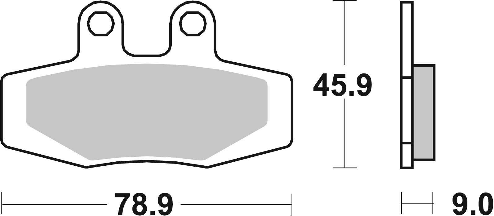Brzdové obloženie BREMBO 07GR64TT