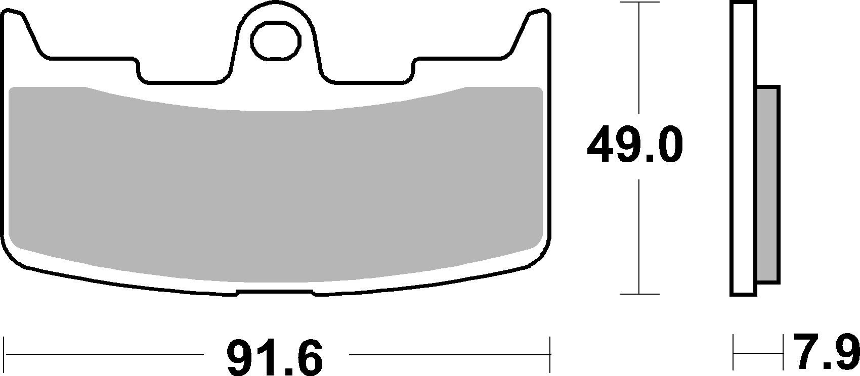 Brzdové obloženie BREMBO 07GR68SA