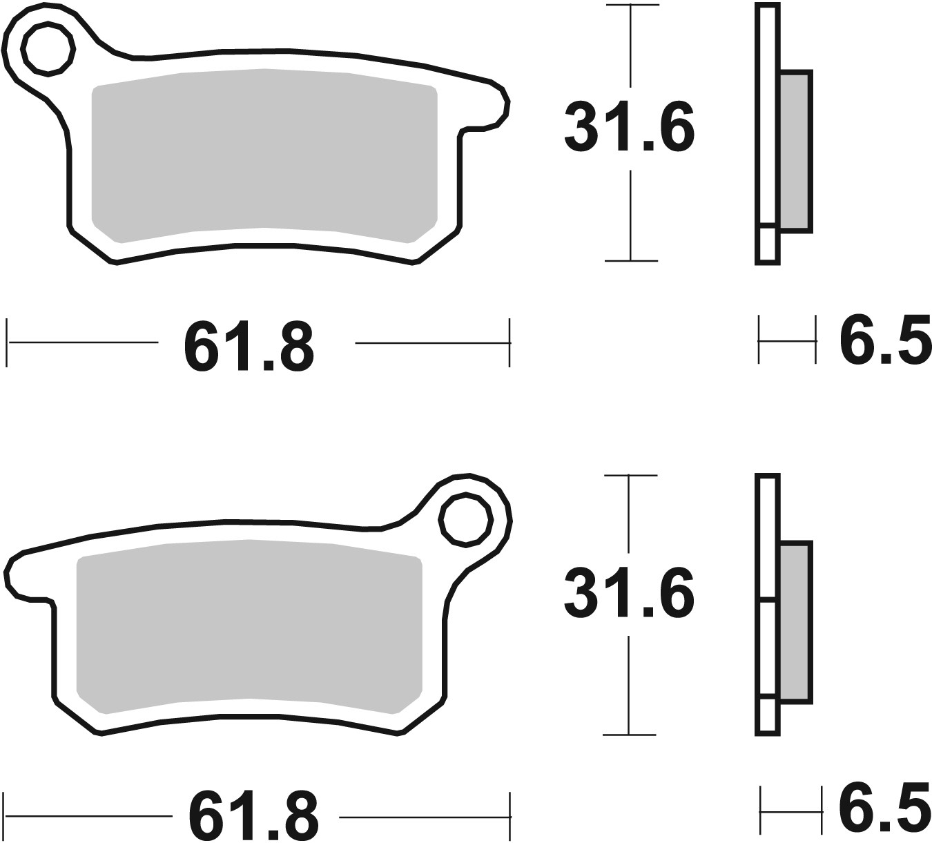 Brzdové obloženie BREMBO 07GR69SD