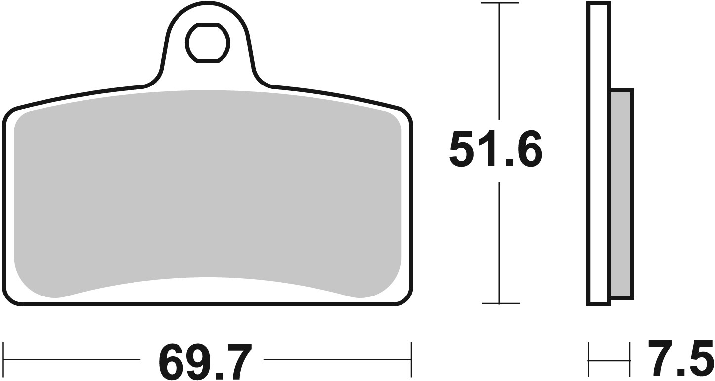 Brzdové obloženie BREMBO 07GR72SA