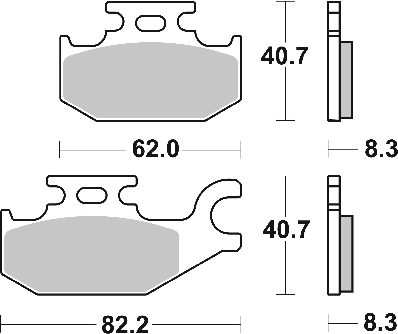 Brzdové obloženie BREMBO 07GR73SD