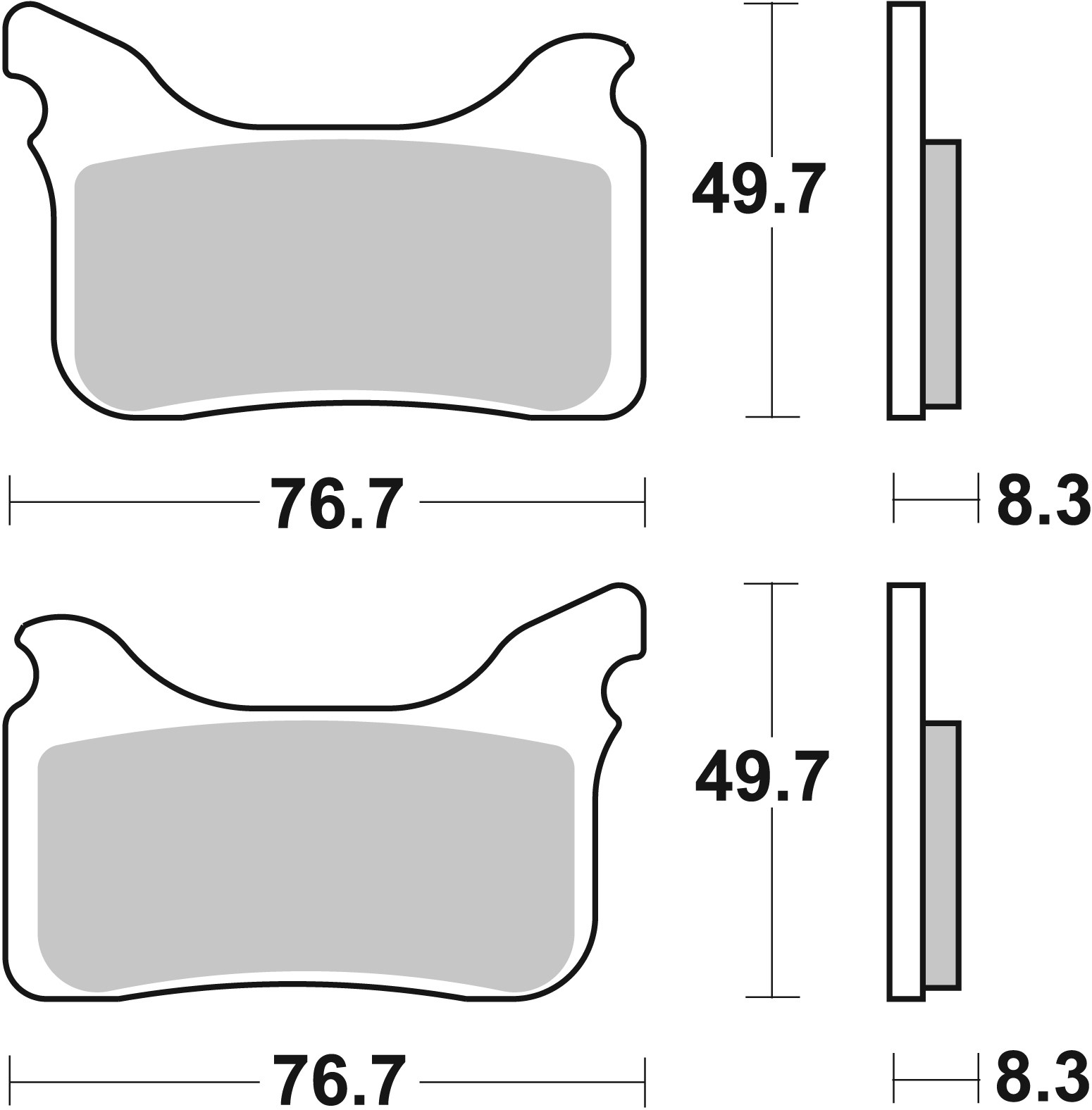 Brzdové obloženie BREMBO 07GR75SA