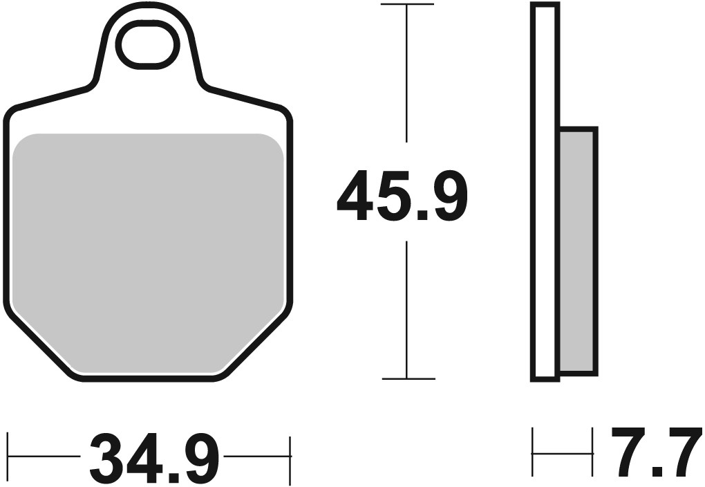 Brzdové obloženie BREMBO 07GR76SX pre KTM SMR 450 2007-2012, KTM SMR 560 2006-2007