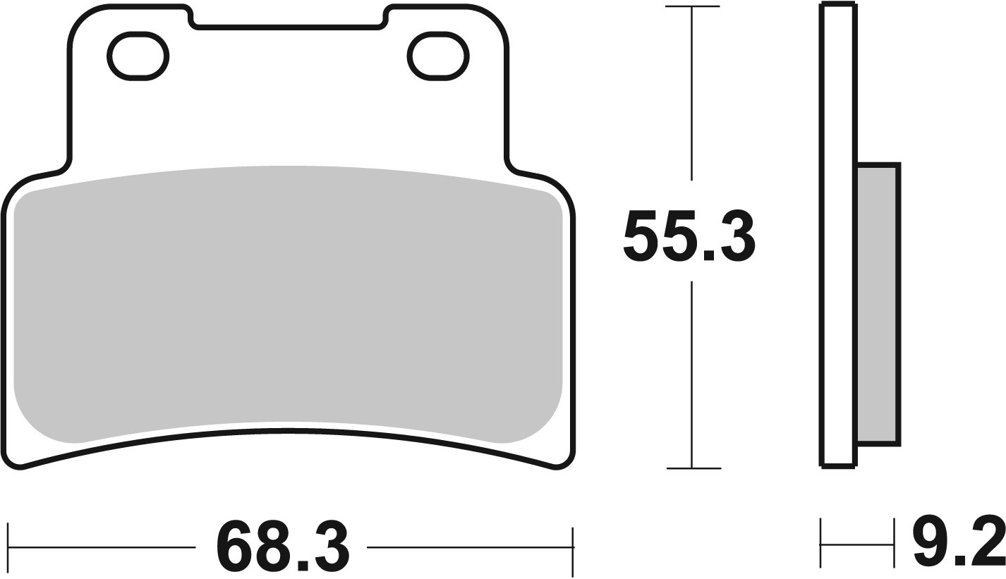 Brzdové obloženie BREMBO 07GR77SA
