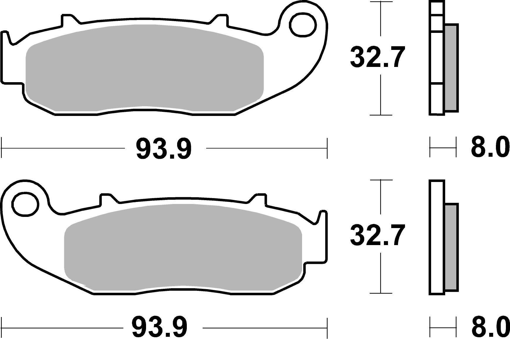Brzdové obloženie BREMBO 07GR79CC CC ROAD