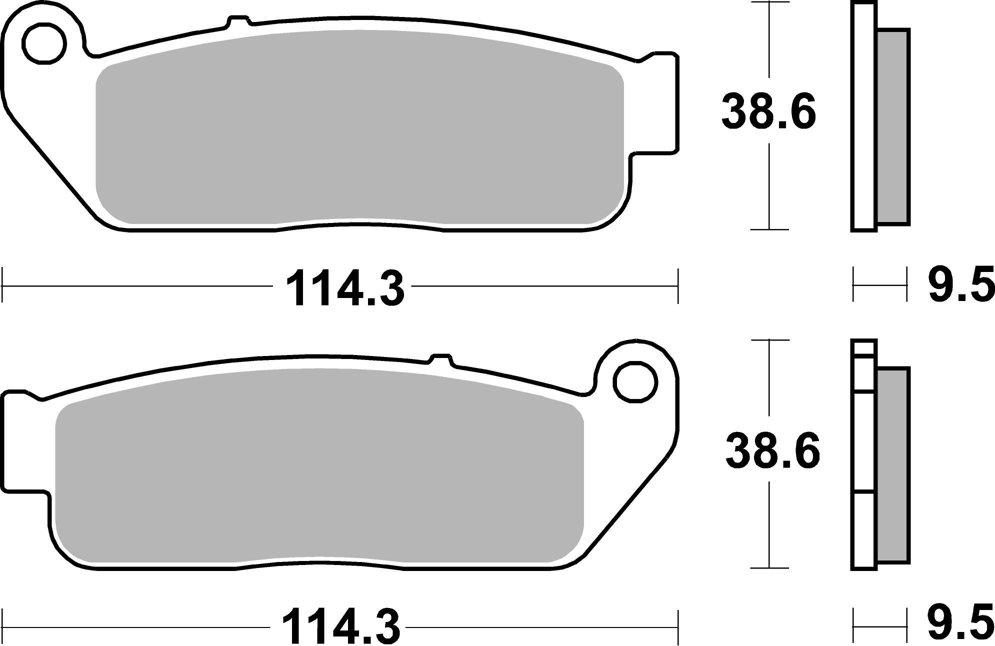 Brzdové obloženie BREMBO 07GR80SA
