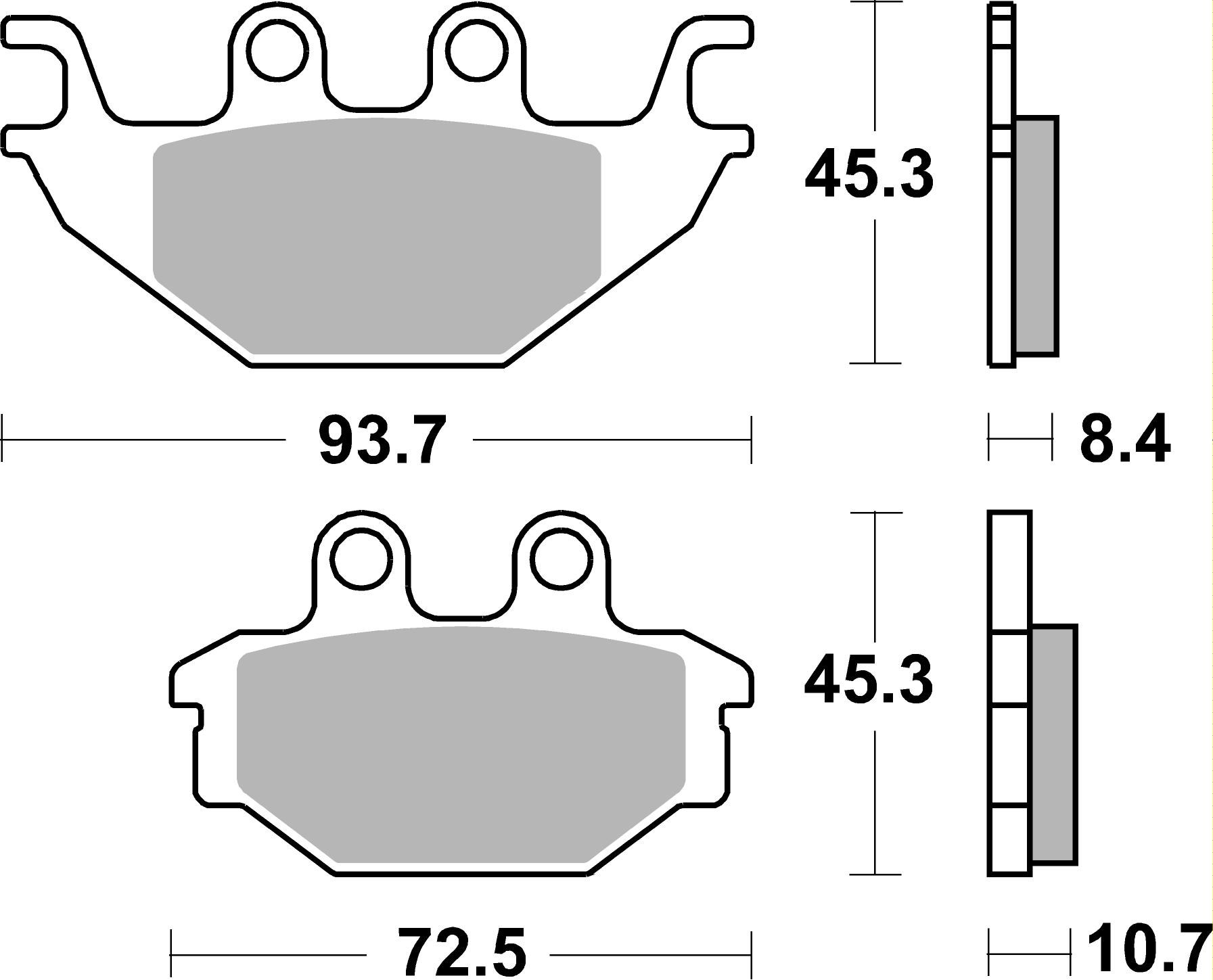 Brzdové obloženie BREMBO 07GR81SP