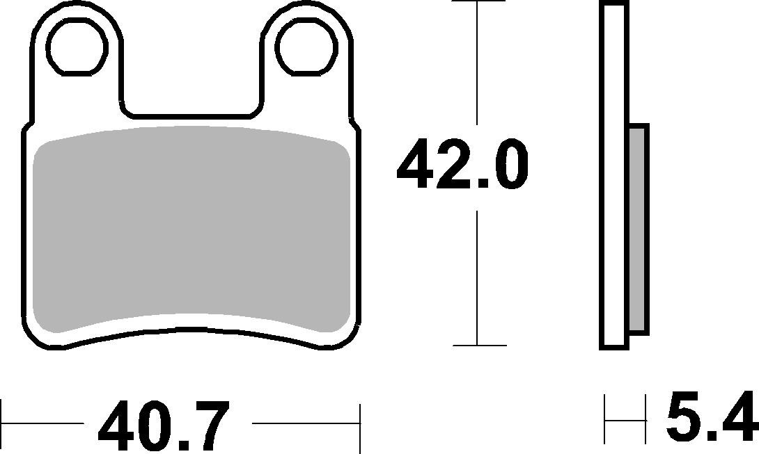 Brzdové obloženie BREMBO 07GR82CC CC ROAD