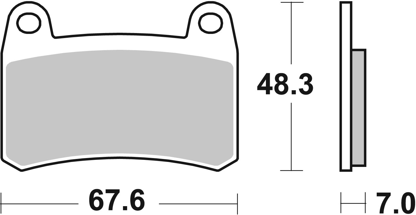 Brzdové obloženie BREMBO 07GR83SA