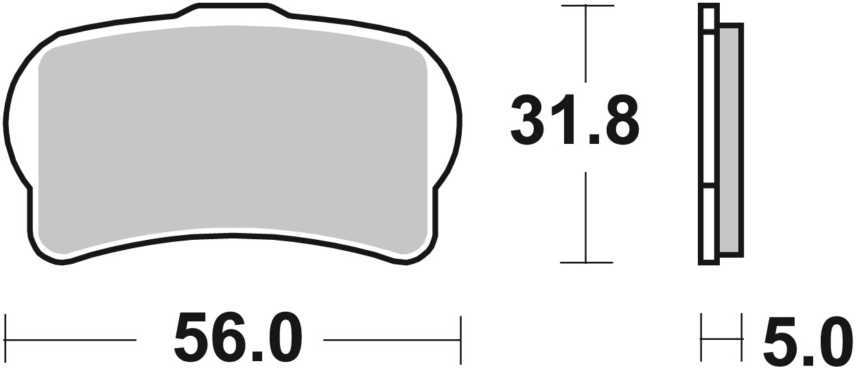 Brzdové obloženie BREMBO 07GR84SX