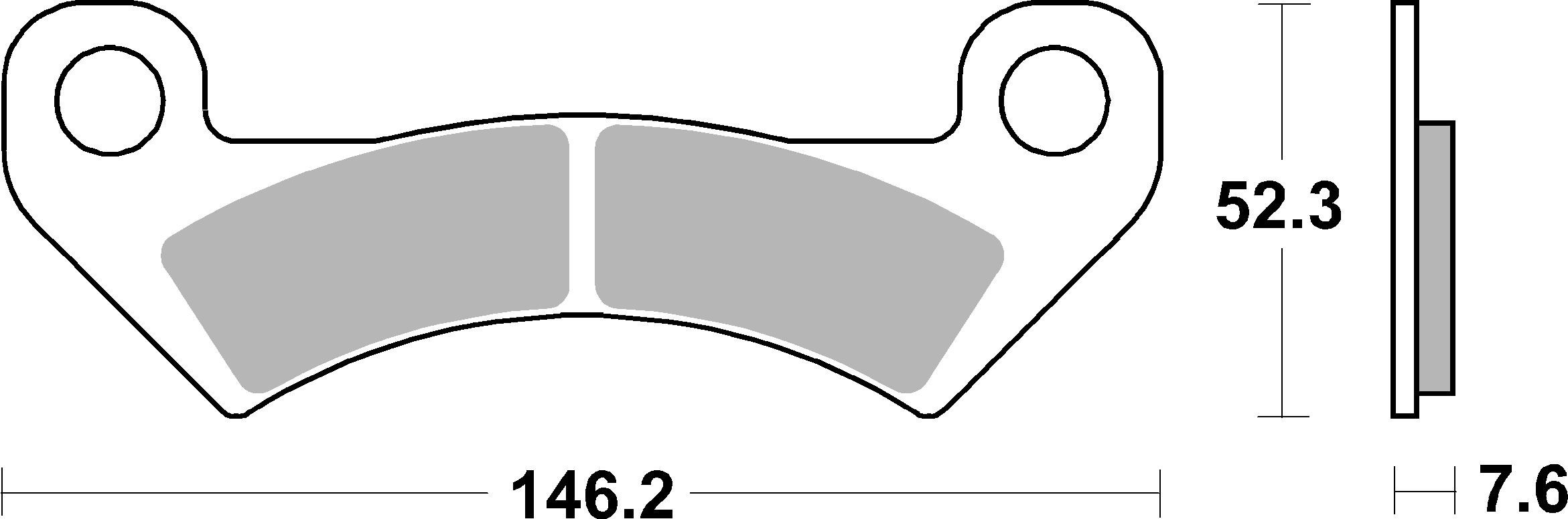 Brzdové obloženie BREMBO 07GR85SD