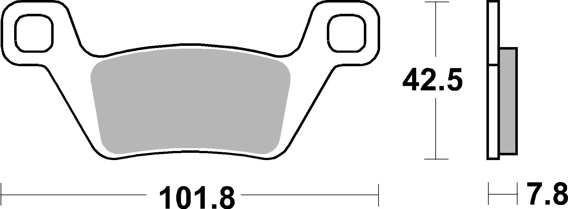 Brzdové obloženie BREMBO 07GR86SD