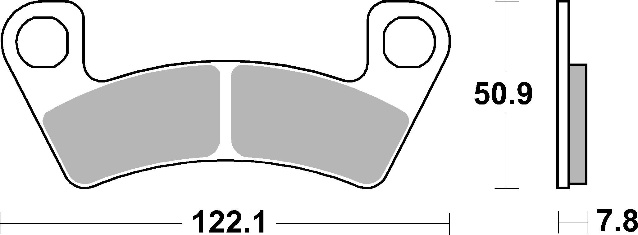Brzdové obloženie BREMBO 07GR87SD