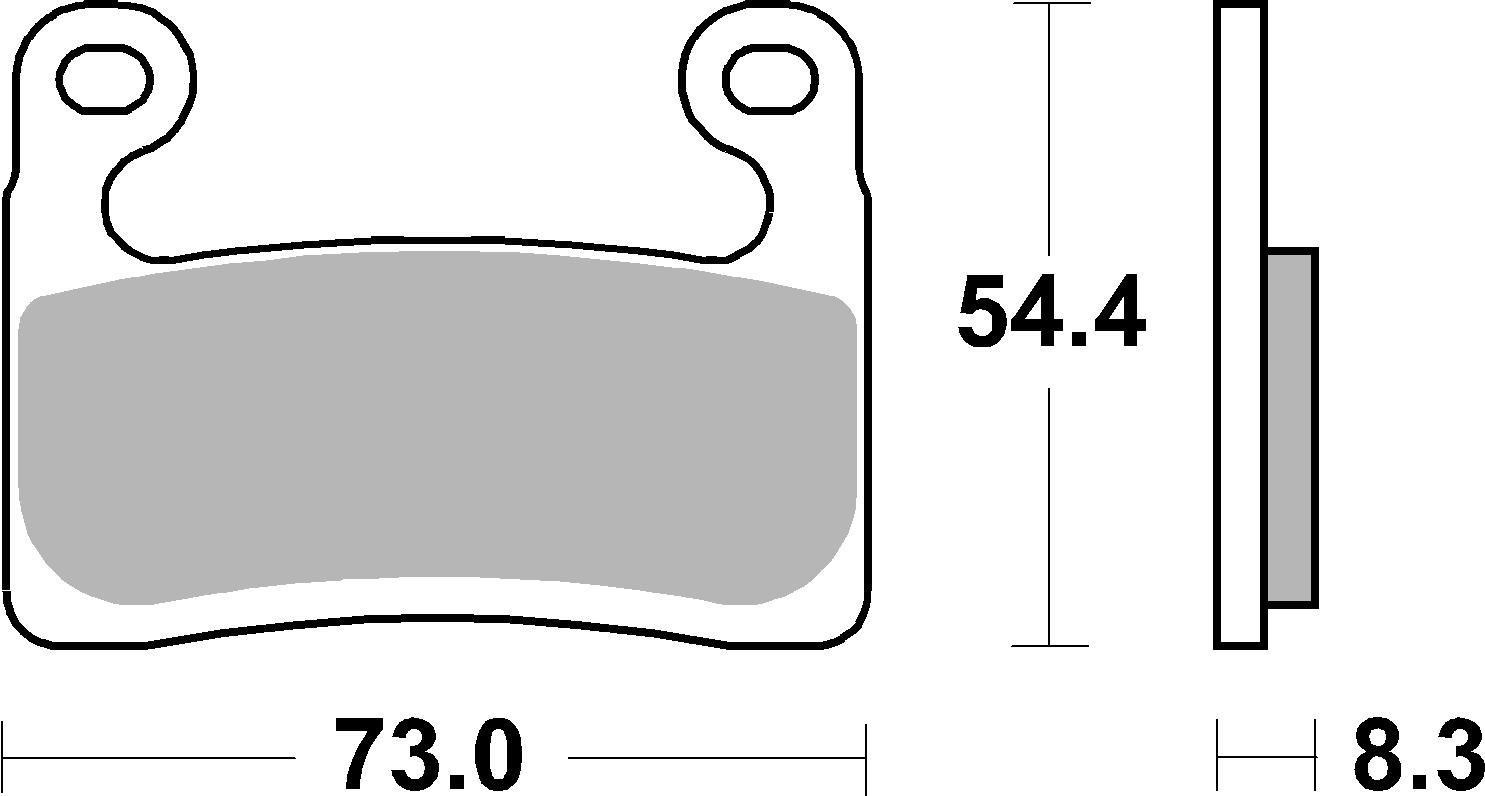 Brzdové obloženie BREMBO 07GR90SR
