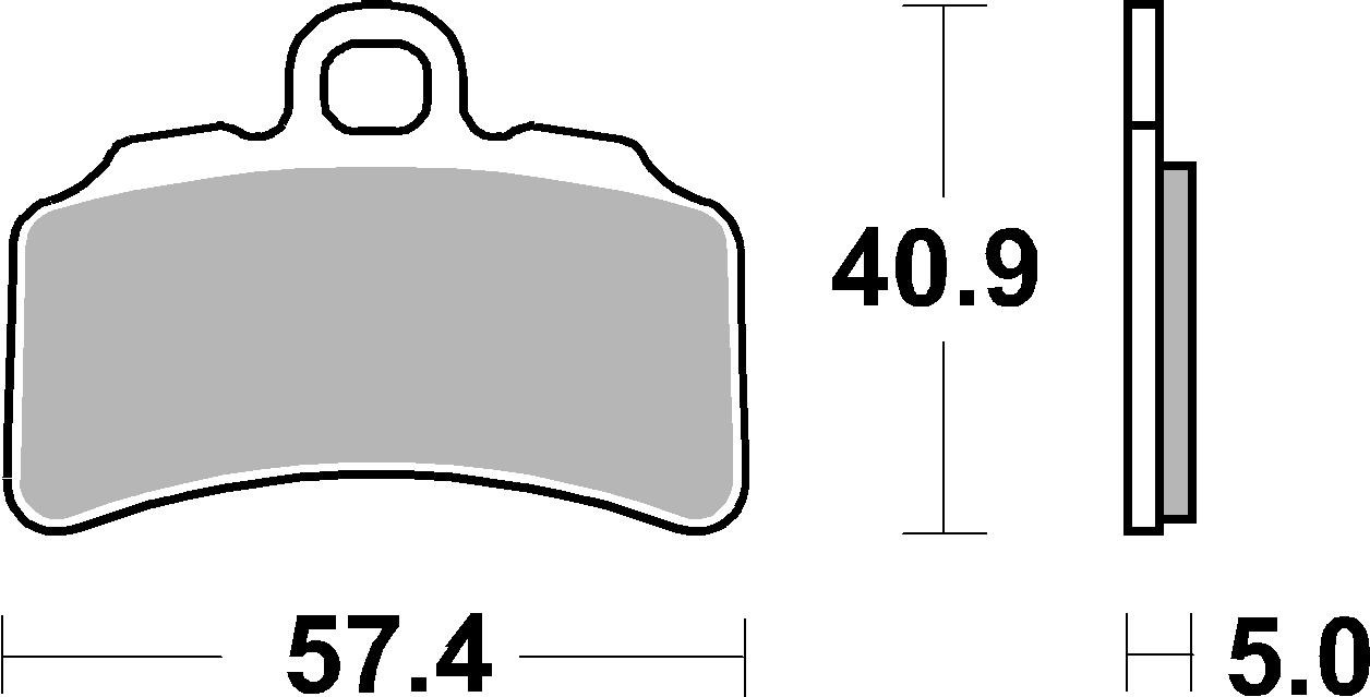 Brzdové obloženie BREMBO 07GR95CC CC ROAD