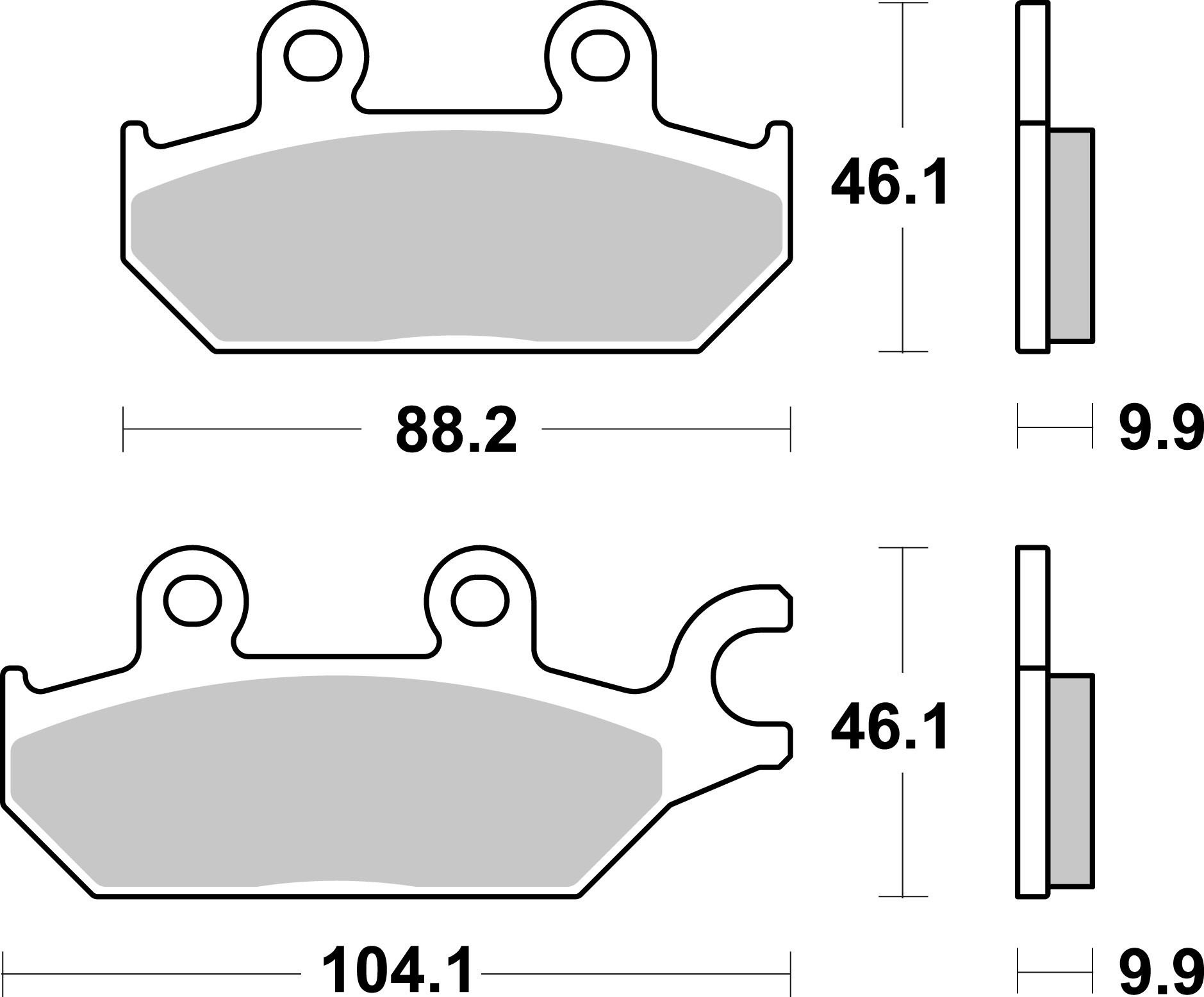 Brzdové obloženie BREMBO 07GR97SD