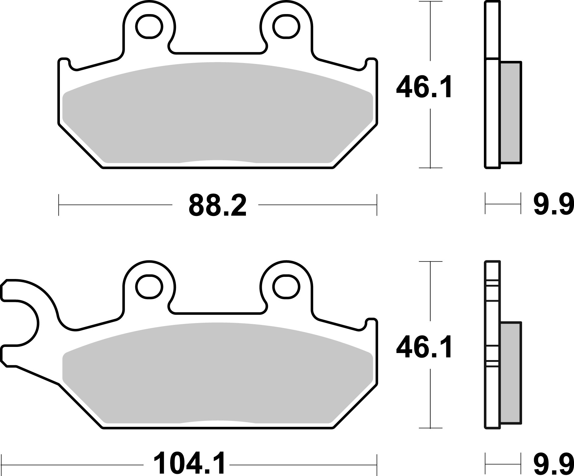 Brzdové obloženie BREMBO 07GR98SD