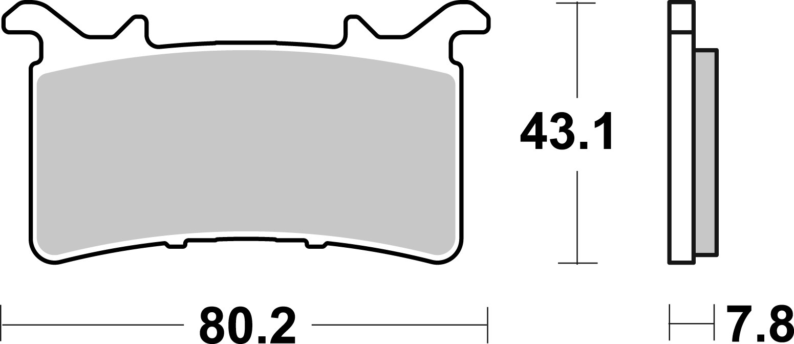 Brzdové obloženie BREMBO 07GR99SR